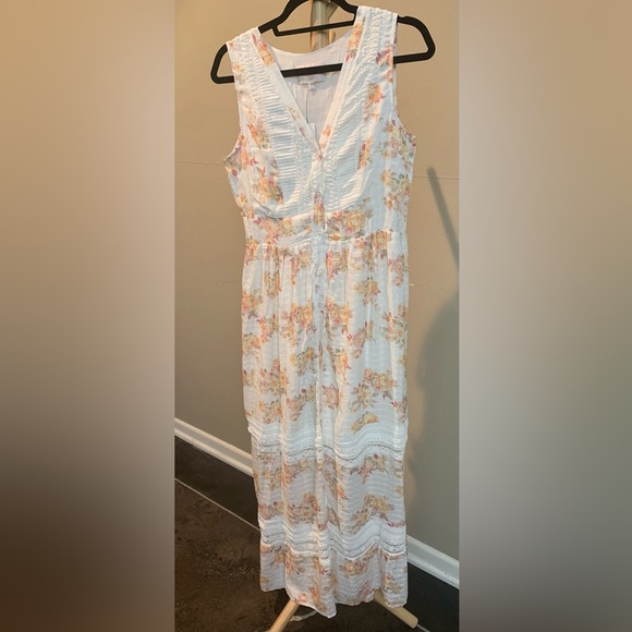 NWT Francesca’s floral button down maxi dress - Picture 3 of 11